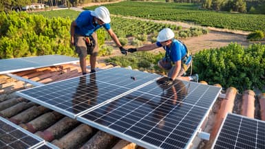 Les panneaux photovoltaïques disposent de cellules qui vont capter les rayons lumineux pour les transformer en courant électrique.

