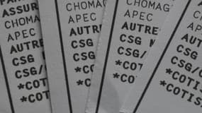 Un bulletin de paie.