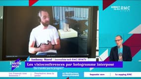 Anthony Morel nous présente aujourd'hui le télétravail du futur. Finit les réunions ennuyantes sur Skype ou Zoom. Les visioconférences de demain se feront par hologrammes interposés. On n'arrête pas le progrès, tous les jours dans Estelle Midi ! 