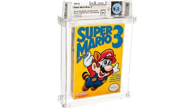La cartouche du jeu Super Mario Bros. 3 vendue par Heritage Auctions