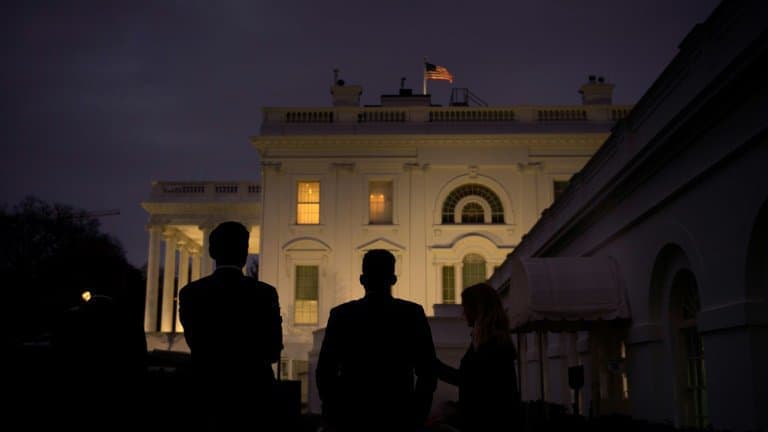 Des membres du personnel de la Maison Blanche, à Washington, le 12 novembre 2020