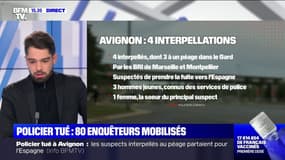 Policier tué à Avignon: 80 enquêteurs mobilisés pendant quatre jours pour parvenir aux interpellations