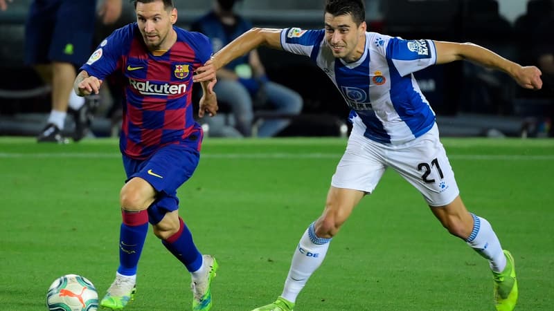 Lionel Messi (Barça) face à l'Espanyol