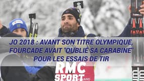 JO 2018 : Avant son titre olympique, Fourcade avait "oublié sa carabine" pour les essais de tir