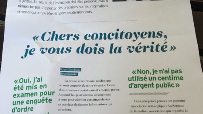 Lettre de Jean-Marc Nicolle datée d'april 2018 Lettre de Jean-Marc Nicolle datée d'avril 2018