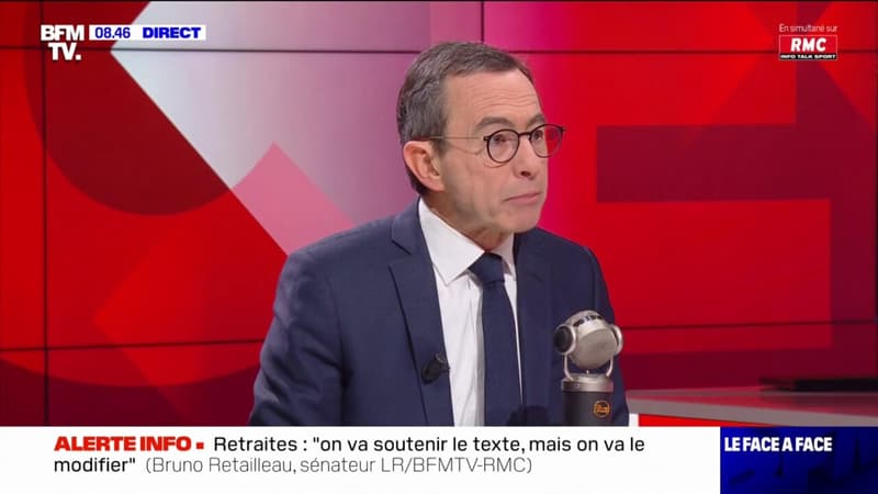 Bruno Retailleau estime que « reculer sur la réforme des retraites, c’est abdiquer » pour Emmanuel Macron