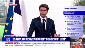 "Elle n'est pas très à l'aise sur le fond": Gabriel Attal réagit au refus de Marine Le Pen de débattre avec lui sur l'agriculture