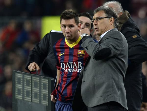 Messi et Martino en janvier 2014