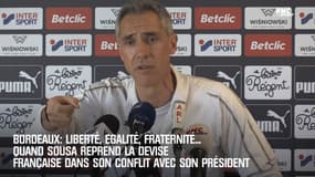 Bordeaux: Liberté, Egalité, Fraternité... Quand Sousa reprend malicieusement  la devise française  