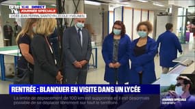 Déconfinement, phase 2: Jean-Michel Blanquer en visite dans un lycée des Yvelines