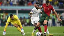 Diogo Costa lors de Portugal-Serbie