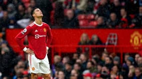 Cristiano Ronaldo lors du derby de Manchester