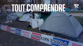 Le campement de la place de l'Étoile à Strasbourg a été évacué par la police mardi matin.