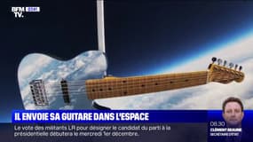 Il envoie sa guitare dans l'espace