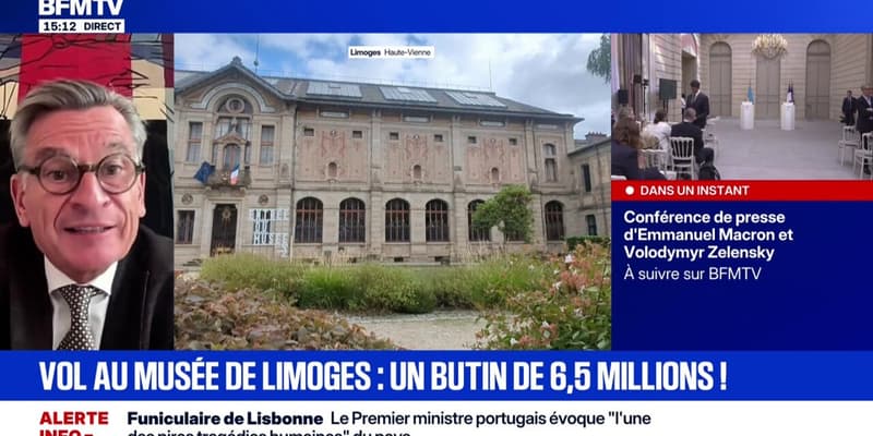 Vol au musée de Limoges: Hervé Lemoine, Président du mobilier national du musée, témoigne
