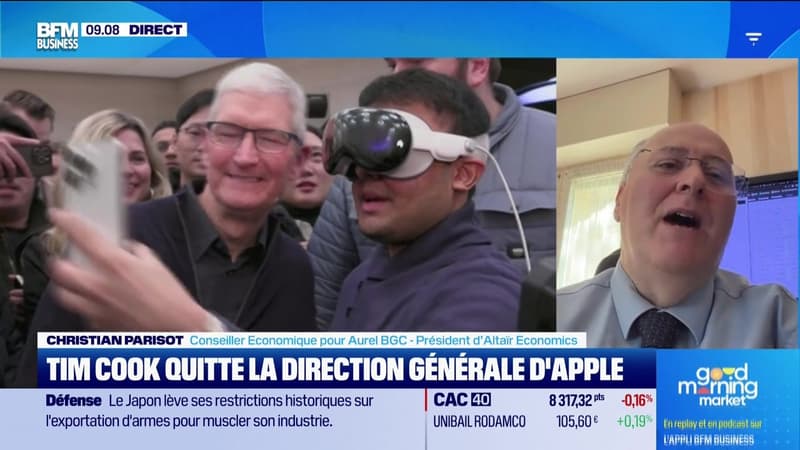 L'éclaireur : Tim Cook quitte la direction générale d'Apple - 21/04
