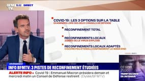 Reconfinement: les trois options qui seront examinées lors des deux conseils de défense