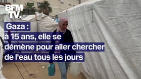 Gaza: à 15 ans elle va chercher de l'eau jusqu'à 10 fois par jour