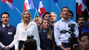 Marine Le Pen et Jordan Bardella à Beaucaire le 16 septembre 2023 