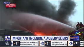 Un violent incendie ravage plusieurs entrepôts à Aubervilliers, plus de 200 pompiers mobilisés dimanche soir