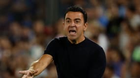 Xavi lors de Getafe-Barça (0-0, 1ere journée de Liga), le 13 août 2023