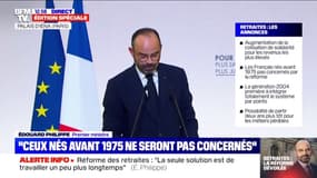 "Le projet de loi de réforme des retraites sera prêt à la fin de l'année" Édouard Philippe présente le calendrier de la réforme