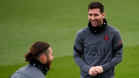 Lionel Messi à l'entraînement