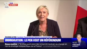 Marine Le Pen: "La question de l'immigration sera au centre du prochain mandat présidentiel"