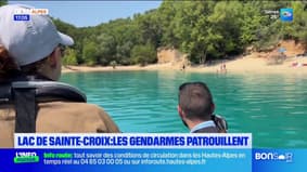 Les gendarmes patrouillent sur le lac de Sainte-Croix