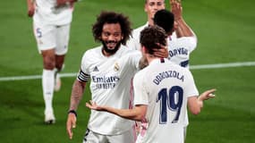 Marcelo et Odriozola avec le Real