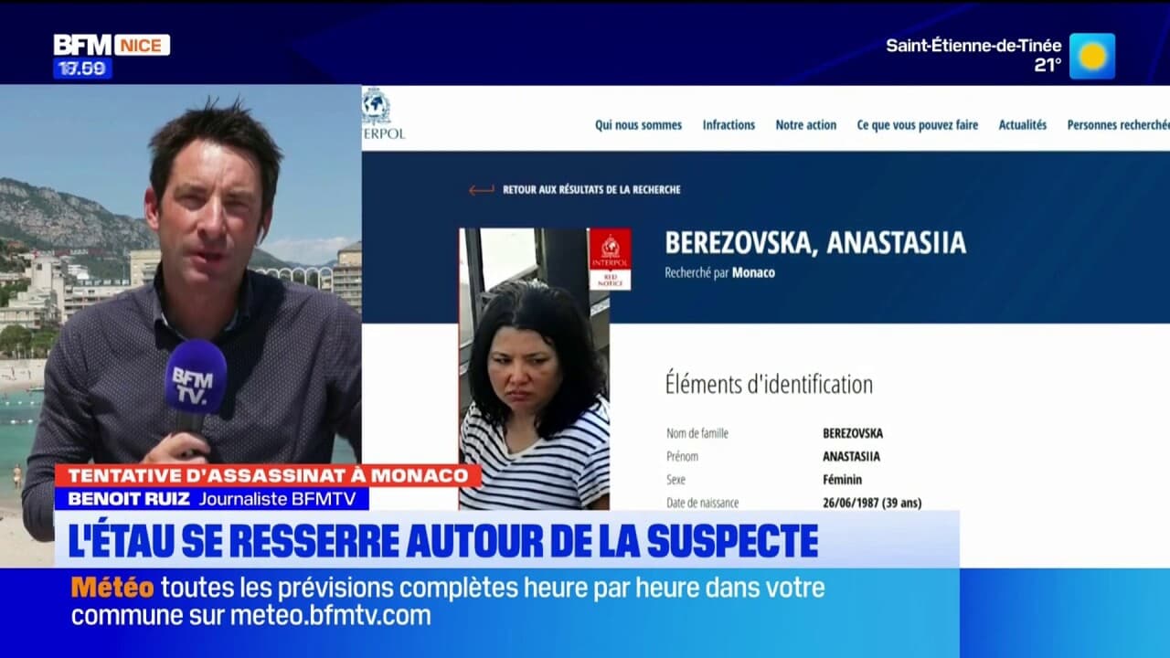 Tentative d'assassinat à Monaco : l'étau se resserre autour d'Anastasiia B., la principale suspecte