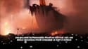 Taïwan: les images impressionnantes d'un bateau incendié pour "conjurer le sort"