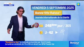 Danse du soleil et idées sorties - La météo de Colas du vendredi 5 septembre 2025