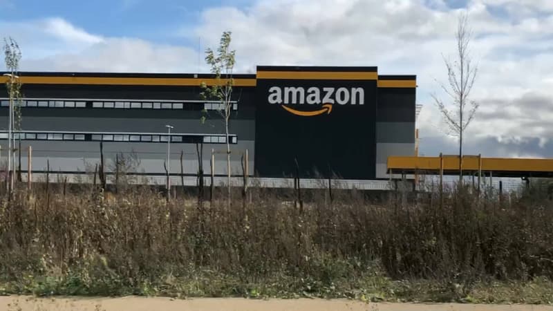 L'entrepôt Amazon à Brétigny-sur-Orge.