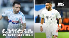 OM - Valbuena vexé par un sondage le plaçant derrière Payet dans l'histoire du club