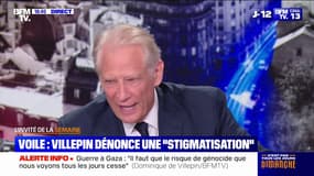 "Pas forcément le signe d'une radicalisation": Dominique de Villepin estime qu'il faut "savoir garder mesure" sur le port du voile par des mineures