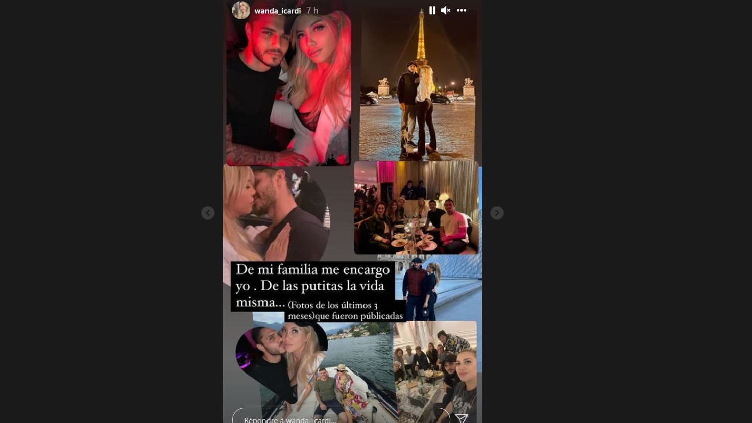 Le message de Wanda Icardi