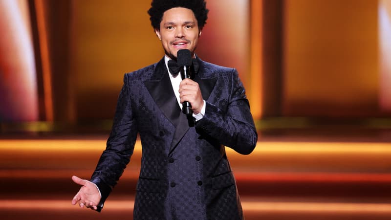 Trevor Noah, animateur de la 64e cérémonie des Grammy Awards, le 3 avril 2022