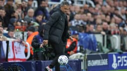Luis Enrique lors de Newcastle-PSG, le 4 octobre 2023.