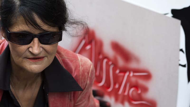 La street artiste Miss.Tic, en mai 2013.