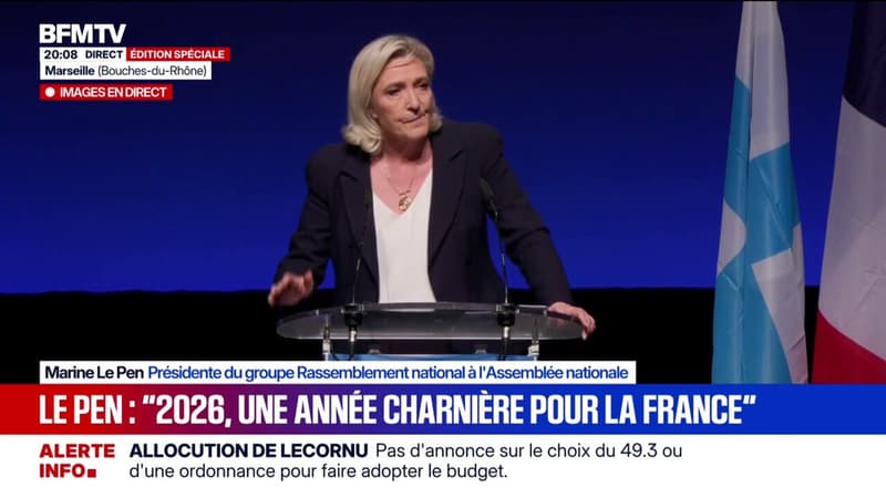 "Calimero Lecornu": Marine Le Pen se moque de la faiblesse du Premier ministre après son allocution et réclame de nouvelles élections