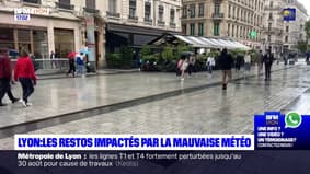 Lyon: les restaurants impactés par la mauvaise météo