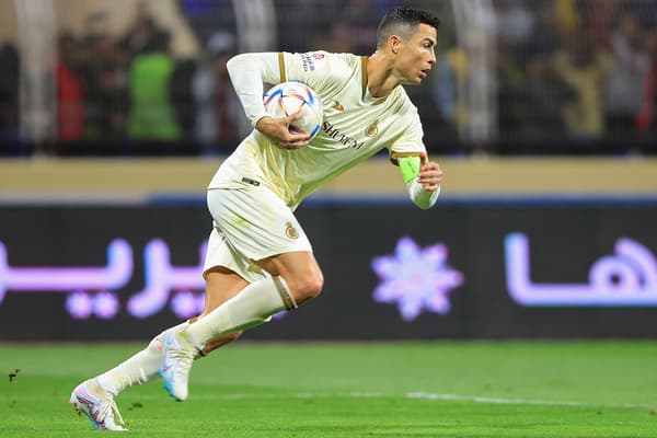 Cristiano Ronaldo, sous le maillot d'Al Nassr, club saoudien qu'il a rejoint en décembre 2022.
