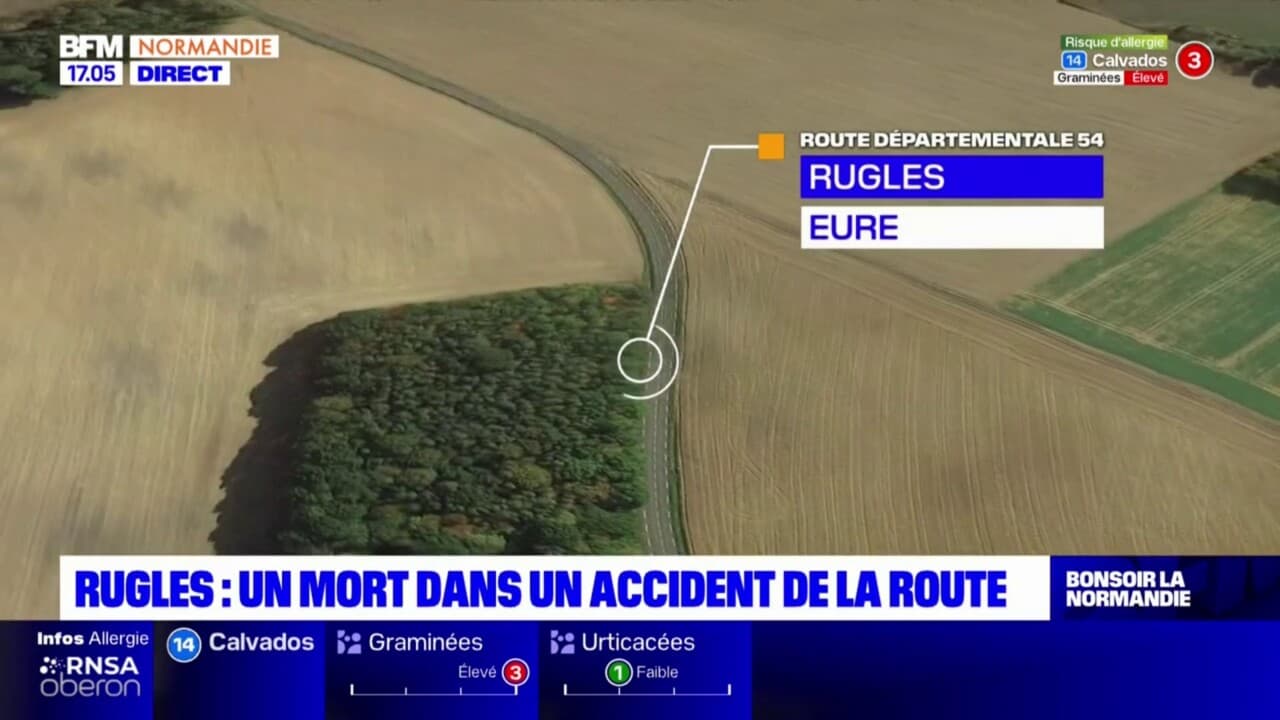 Eure un homme meurt dans un accident de la route à Rugles