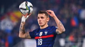 Lucas Digne avec l'équipe de France