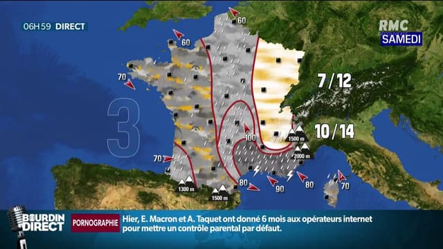 Pluie et perturbations: vers un "épisode méditerranéen" à surveiller ce week-end