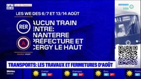 Ile-de-France: le calendrier des perturbations sur les transports au mois d'août