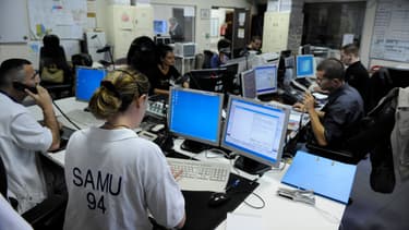 Dans un centre d'appels du Samu. (photo d'illustration)