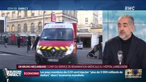 Bruno Mégarbane, chef de réanimation à Lariboisière: "Nous sommes en plein milieu de la vague"