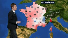 Les températures ce samedi après-midi